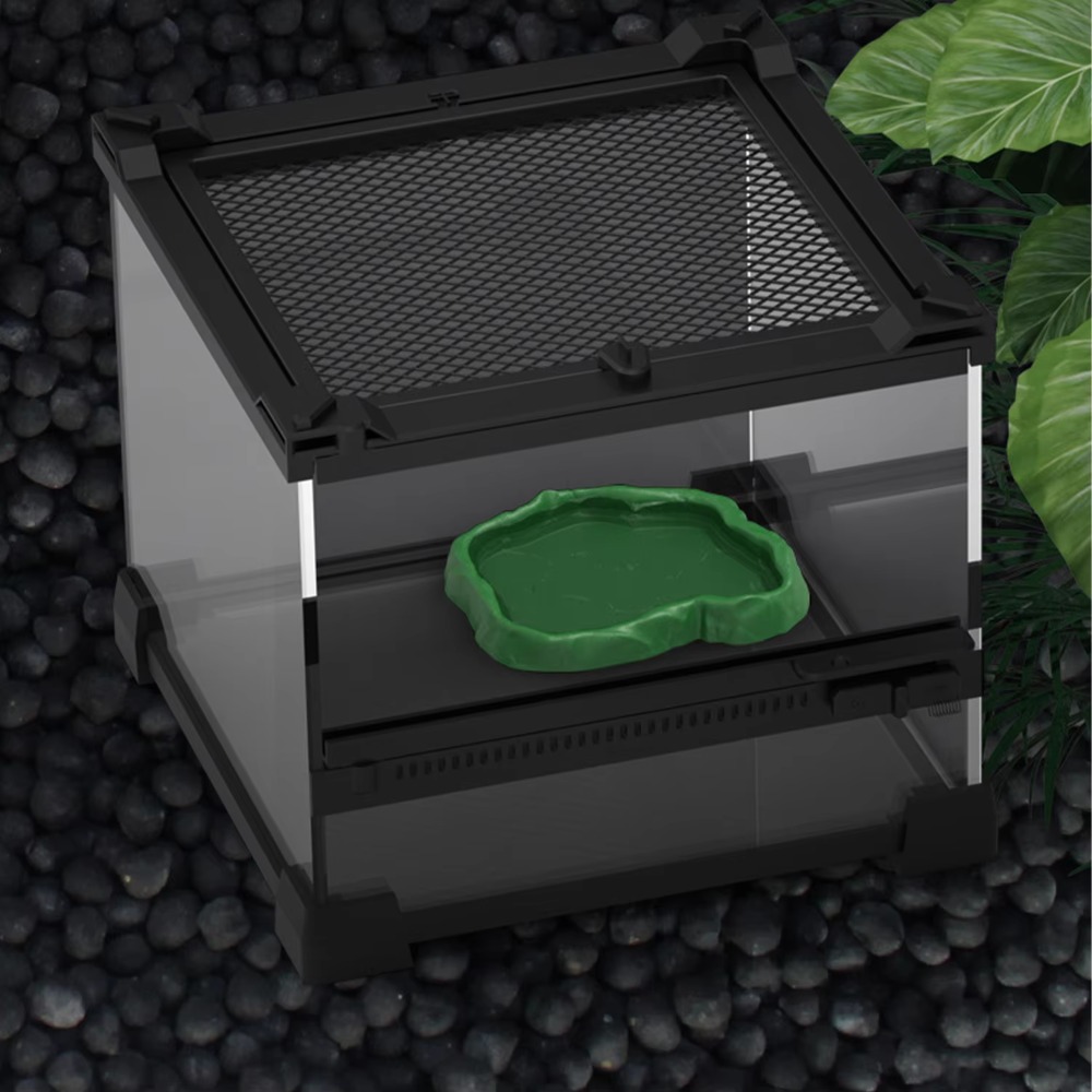 Water Dish Reptile - وعاء تغذية جديد للزواحف من راتنج