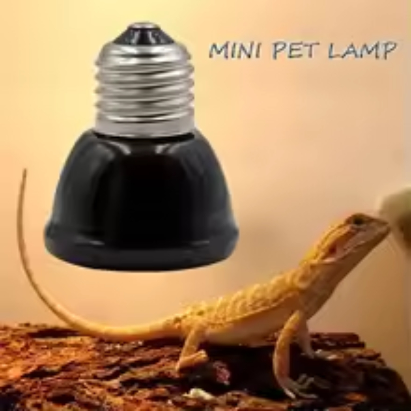 Ceramic Heat Emitter - مصباح حراري سيراميكي صغير أسود بالأشعة