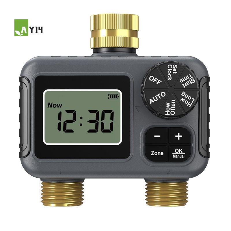 AY14 - مؤقت ري أوتوماتيكي بمخر - مراجعة Timer Dual Outlet وسعره