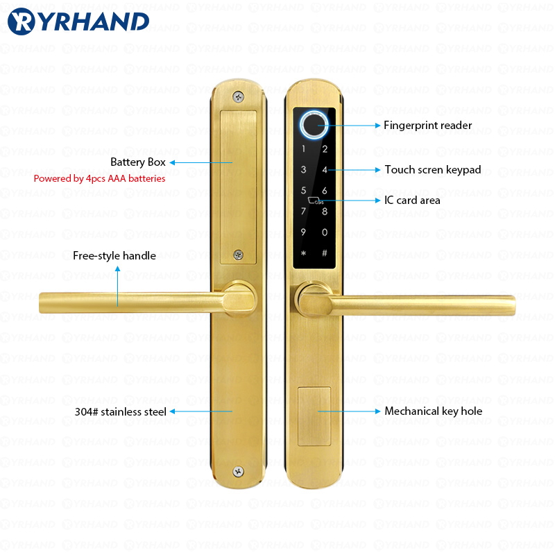 IP66 الذهب الفولاذ المقاوم للص - مراجعة Glass Door Hinge وسعره