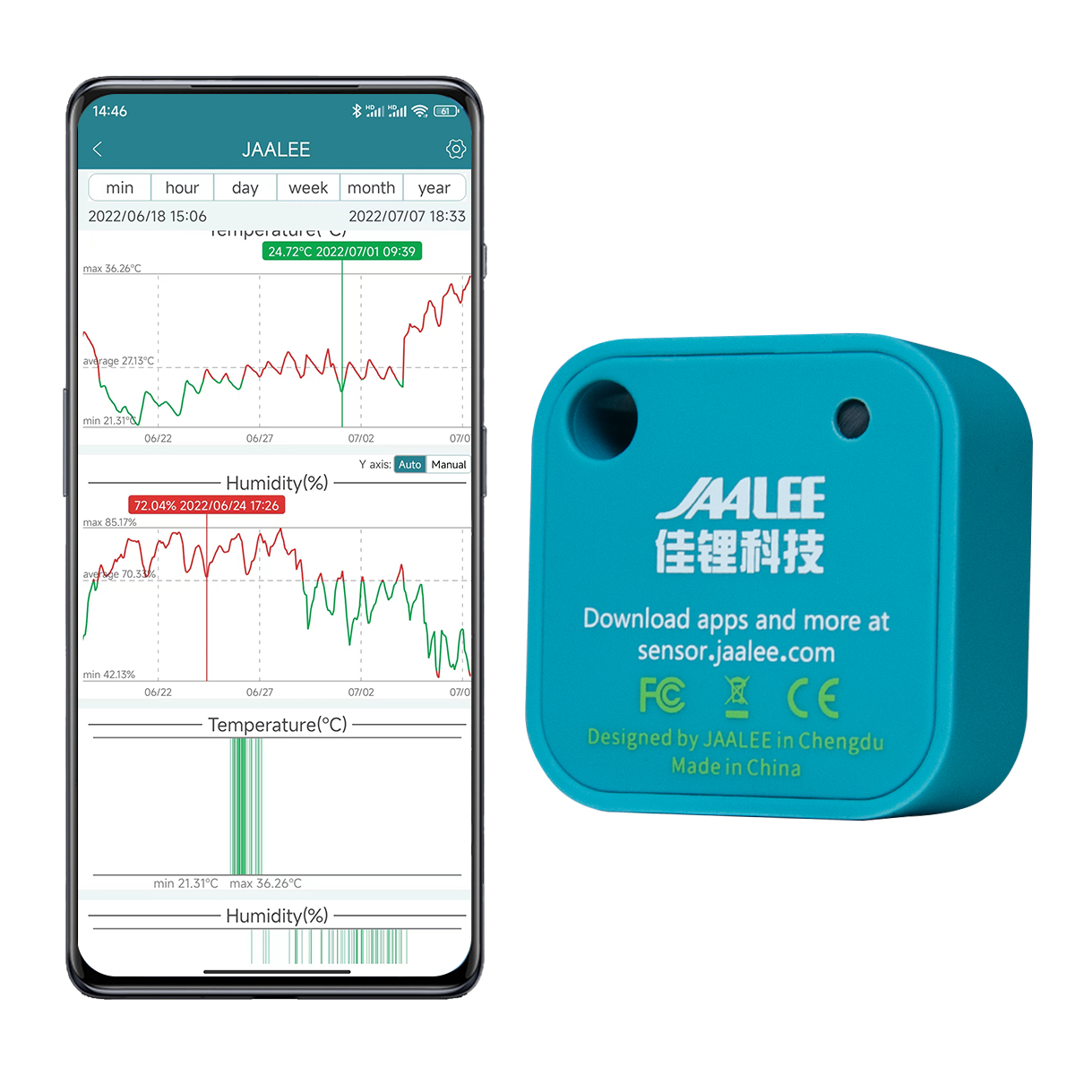 Jaalee JHT درجة الحرارة/الرطوب - مراجعة Digital Hygrometer Probe وسعره