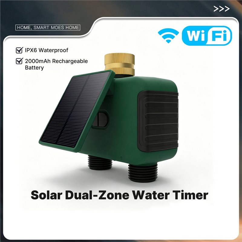 A25F-Tuya مؤقت رشاش مياه ذكي ي - مراجعة Timer Dual Outlet وسعره