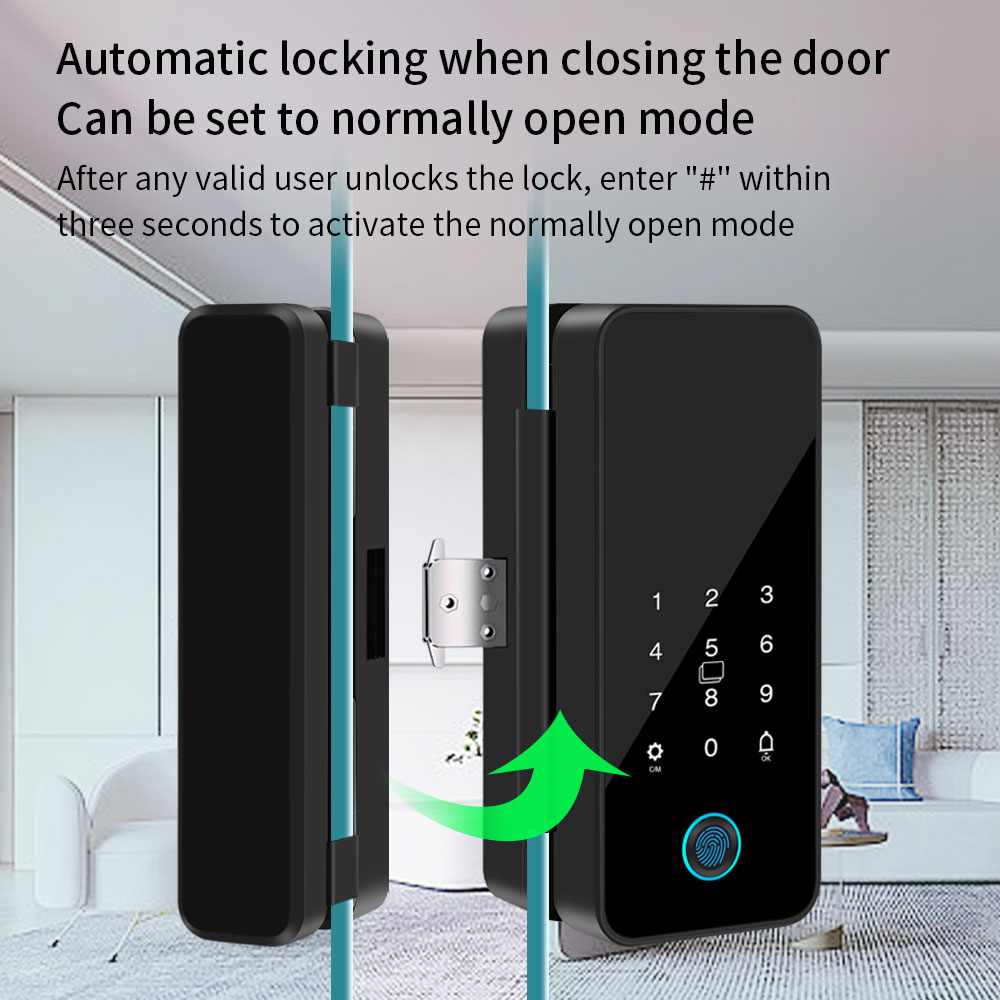 Tuya Smart Life قفل باب زجاجي  - مراجعة Glass Door Hinge وسعره