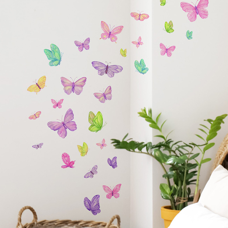 ملصقات حائط على شكل فراشة روما - مراجعة Pvc Panel Background وسعره