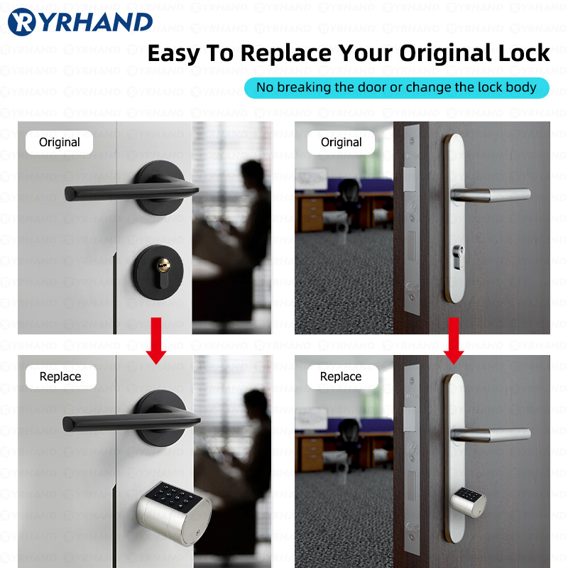 قفل باب أسطواني أوروبي ذكي ttl - مراجعة Glass Door Hinge وسعره