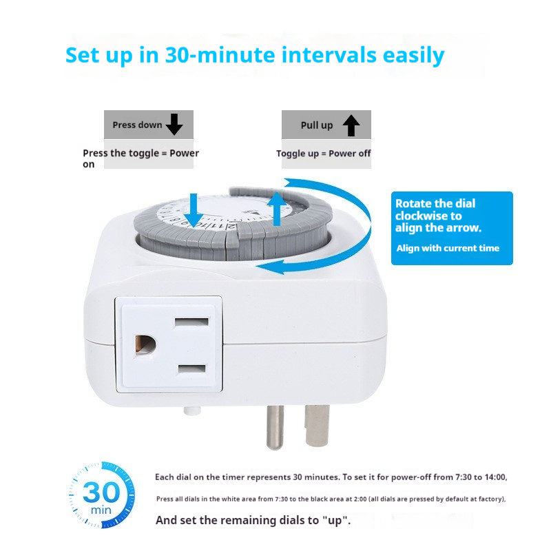 مقبس توقيت ميكانيكي بمعيار أمر - مراجعة Timer Dual Outlet وسعره