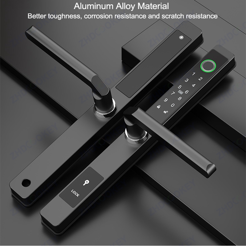 قفل باب رقمي بيومتري من ZHDCOO - مراجعة Glass Door Hinge وسعره