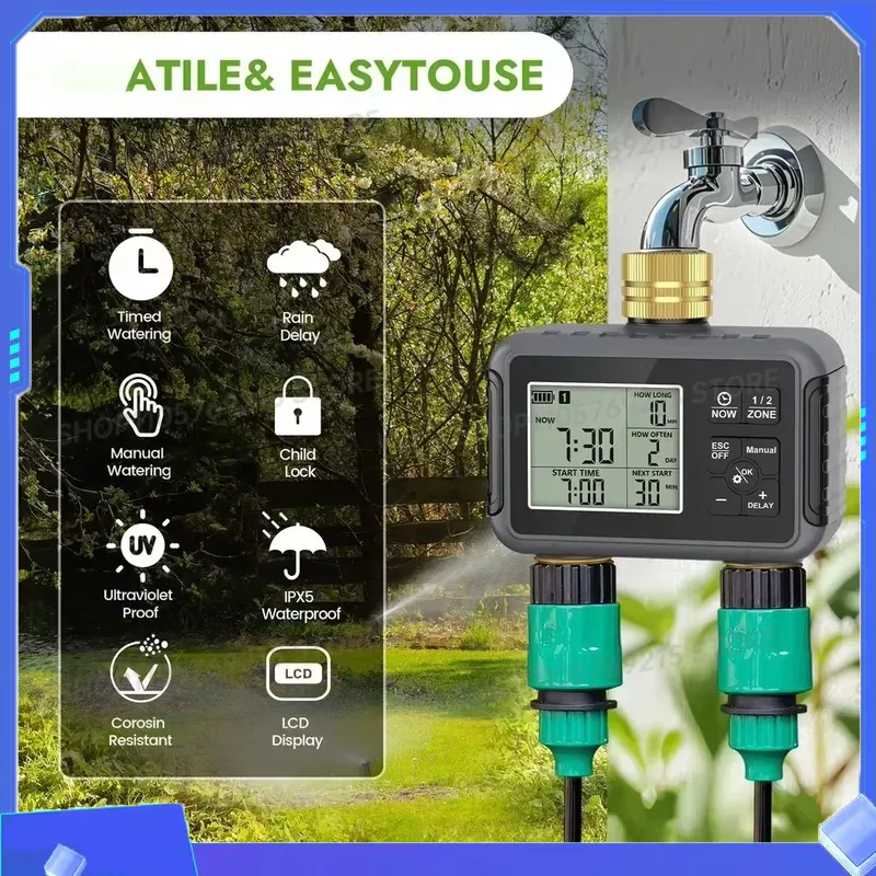 جهاز تحكم ذكي في ري الحدائق مق - مراجعة Timer Dual Outlet وسعره
