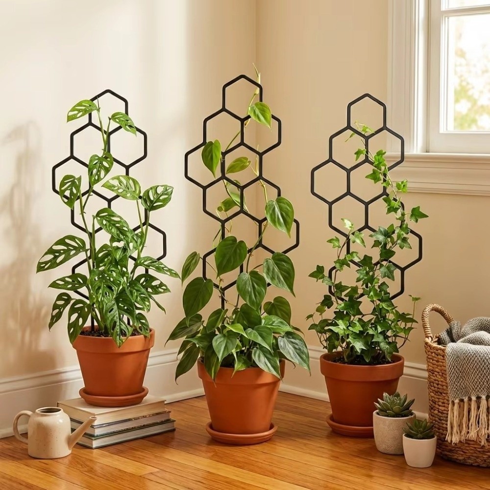 دعامة نباتات بتصميم خلية النحل - مراجعة Vine Climbing Plastic وسعره