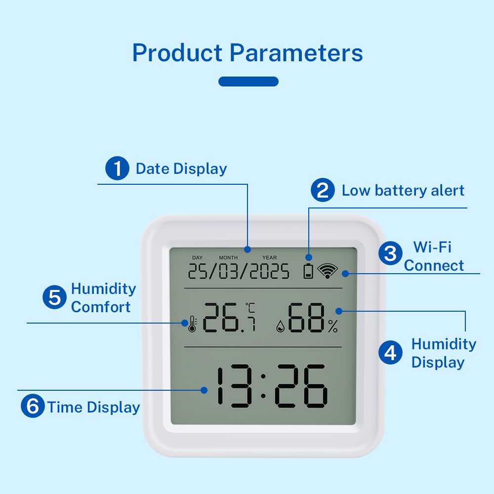 Tuya WIFI مستشعر درجة الحرارة  - مراجعة Digital Hygrometer Probe وسعره